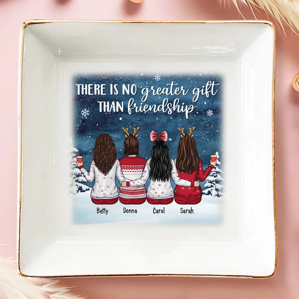 Friends Are Good For The Soul - Bestie Personalized Custom Jewelry Dish - Christmas Gift For Best Friends, BFF, Sisters