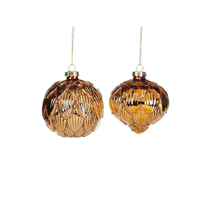 Golden Glass Baubles