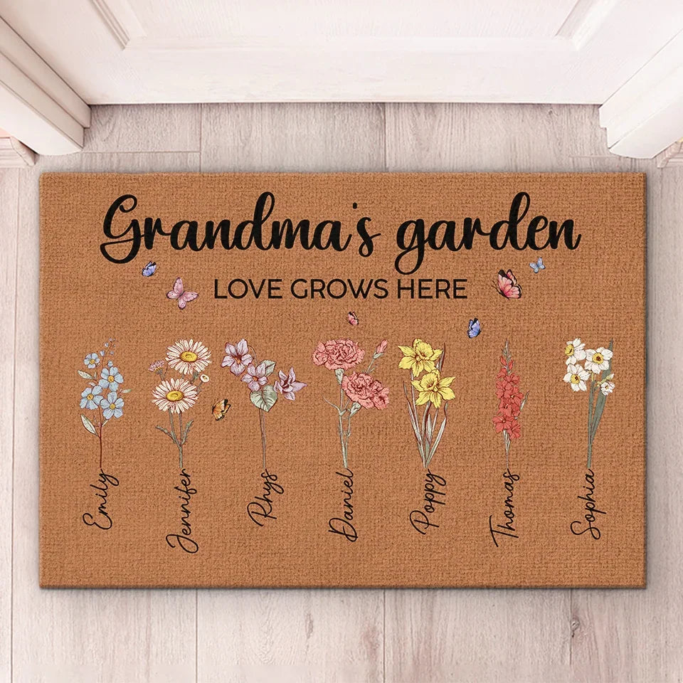 Grandmothers Are A Gift Not To Be Taken Lightly - Family Personalized Custom Home Decor Decorative Mat - Christmas Gift, House Warming Gift For Grandma, Grandparents