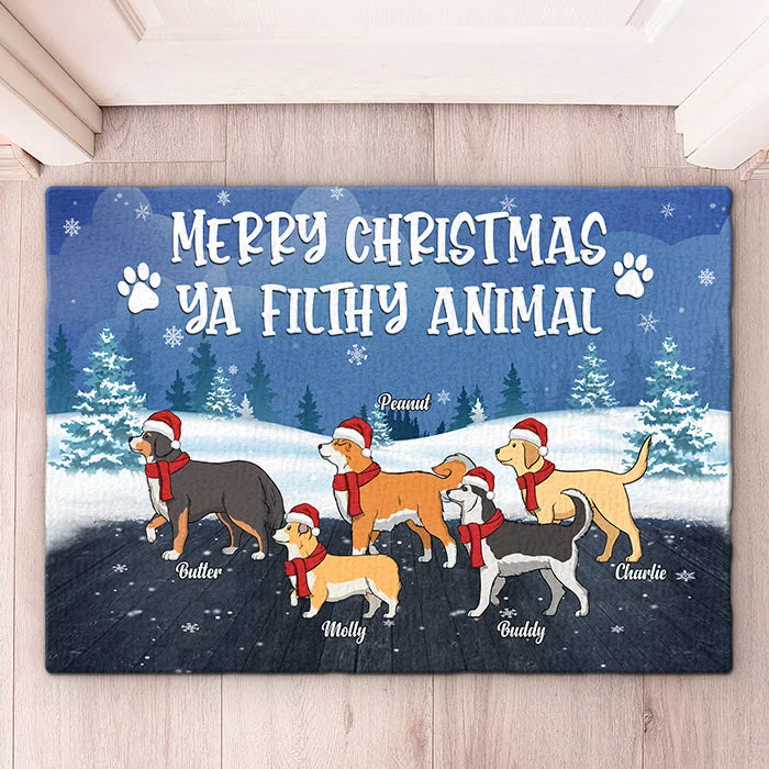 Have Yourself A Furry Little Christmas - Dog Personalized Custom Decorative Mat -  Christmas Gift For Pet Owners, Pet Lovers