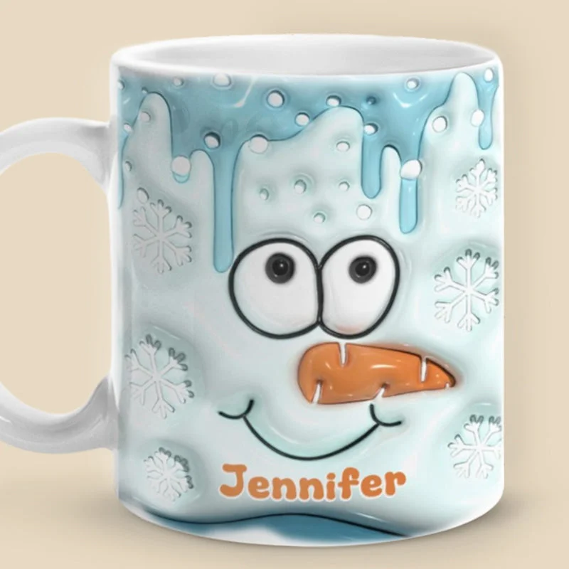 Hello December - Family Personalized Custom 3D Inflated Effect Printed Mug - Christmas Gift For Family Members