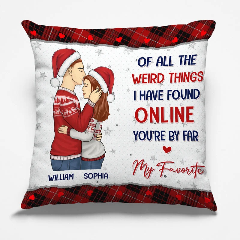 I Love You, I'm Keeping You - Couple Personalized Custom Pillow - Christmas Gift For Husband Wife, Anniversary