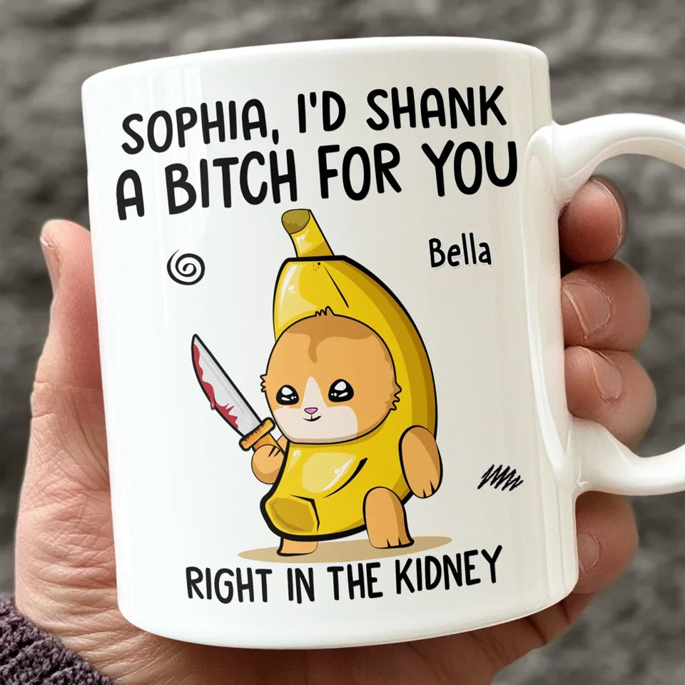 If Anyone Hurts You, I’ll Go Full Ninja On Them - Friend Personalized Custom Mug - Christmas Gift For Best Friends, Sisters, Family Members, Coworkers