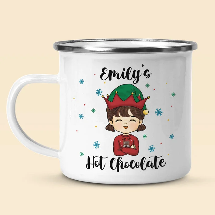 Kid's Hot Chocolate - Kid Personalized Hot Chocolate Mug, Cup - Christmas Gift For Birthday Party Favors, Birthday Gift