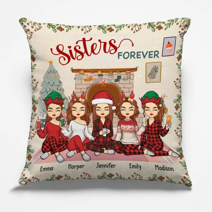 Life Is Better With Friends - Bestie Personalized Custom Pillow (Insert Included) - Christmas Gift For Best Friends, BFF, Sisters