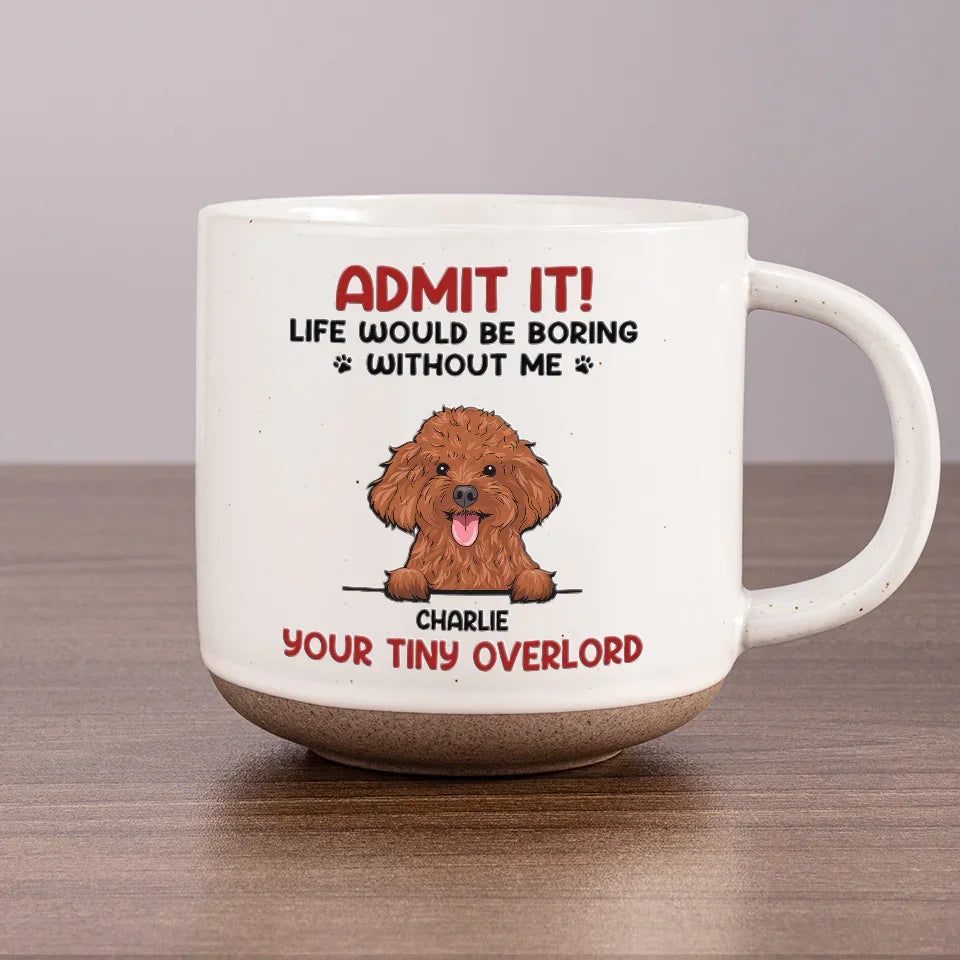 Life Would Be Boring Without Us - Dog & Cat Personalized Custom Printed Pottery Mug - Christmas Gift For Pet Owners, Pet Lovers