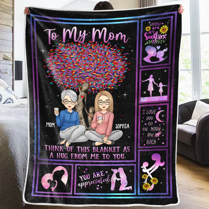 My Life My Strength My Everything - Family Personalized Custom Blanket - Christmas Gift From Mom