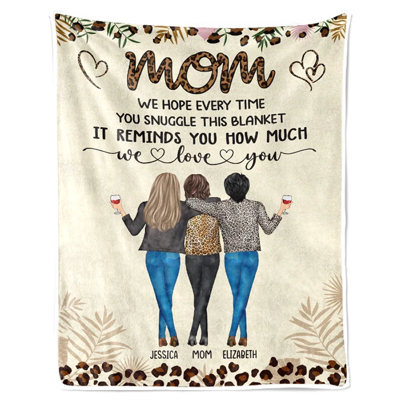 My Mother Is A Walking Miracle - Family Personalized Custom Blanket - Christmas Gift For Mom