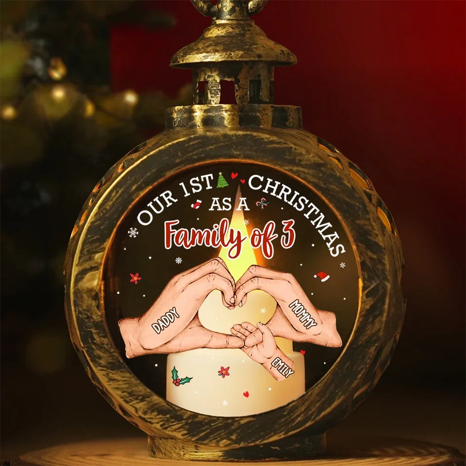 Our First Christmas Is The Sweetest Gift Of All - Family Personalized Custom Candlelight Lantern Ornament - Christmas Gift For Family Members, First Christmas