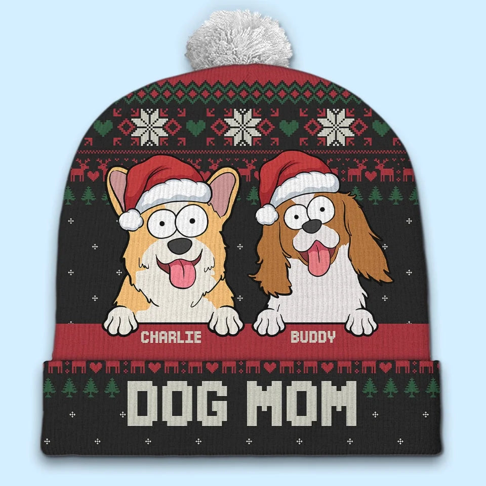 Pets Are The True Stars Of Our Christmas - Dog & Cat Personalized Custom Christmas Beanie Hat - Christmas Gift For Pet Owners, Pet Lovers