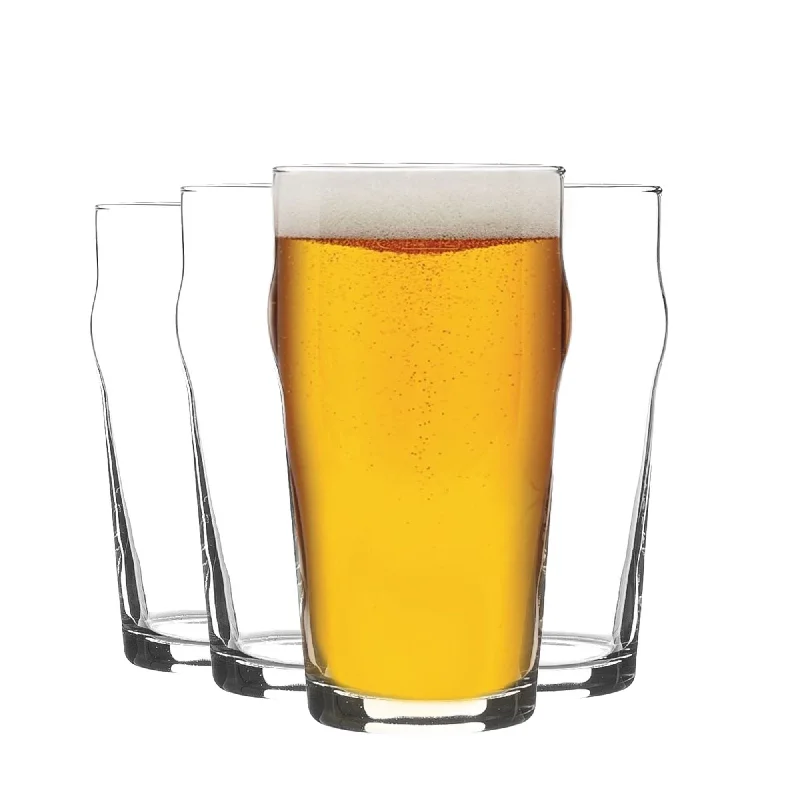 570ml Nonic Pint Beer Glasses - Pack of Four - By Rink Drink