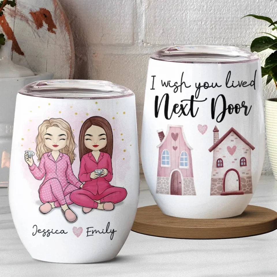 Some Friendships Are Timeless - Bestie Personalized Custom Wine Tumbler - Christmas Gift For Best Friends, BFF, Sisters