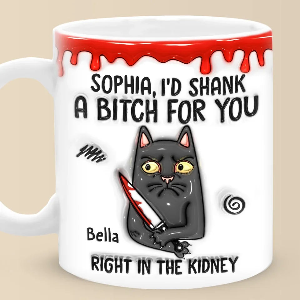 Some Words Hit Harder Than A Kidney Punch - Friend Personalized Custom 3D Inflated Effect Printed Mug - Christmas Gift For Best Friends, Sisters, Family Members, Coworkers