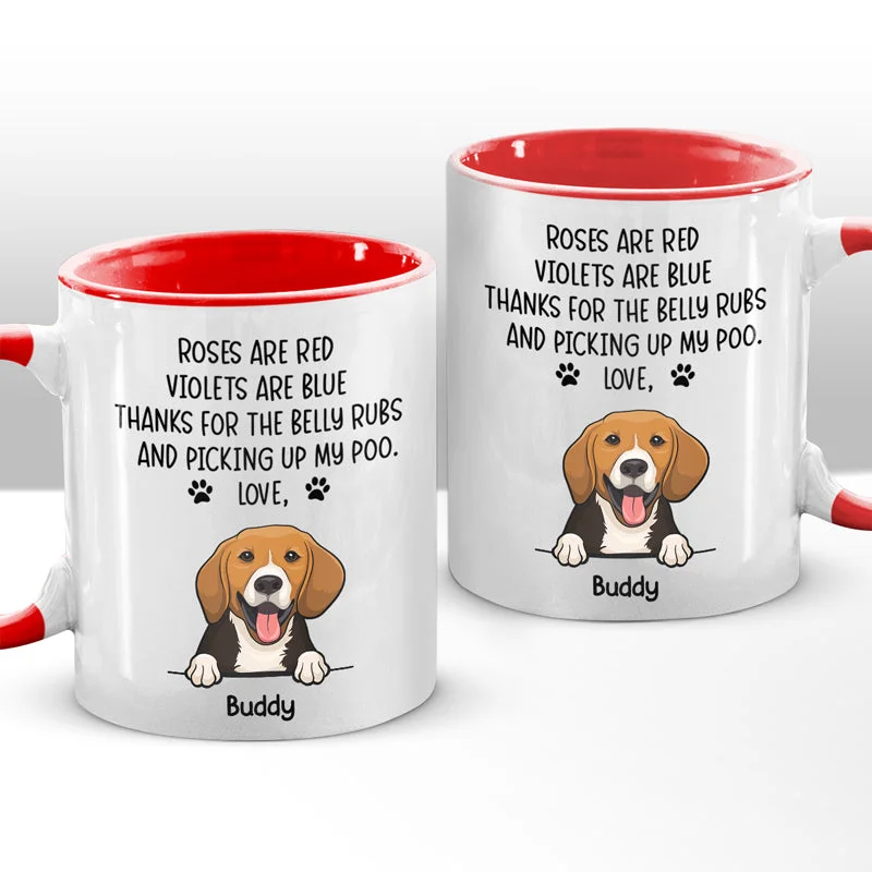 Thank You For Taking Care Of Me - Dog Personalized Custom Accent Mug - Christmas Gift For Pet Owners, Pet Lovers