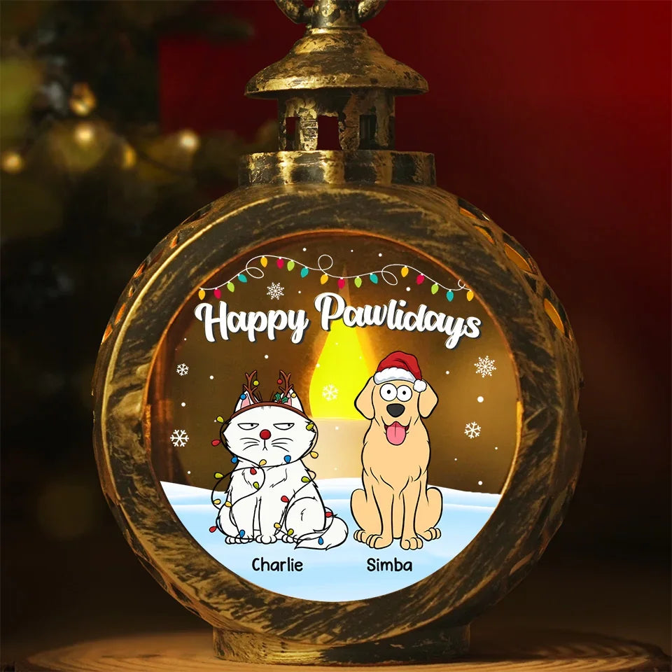 The Bond With A Pet Is A Special Kind Of Love - Dog & Cat Personalized Custom Candlelight Lantern Ornament - Christmas Gift For Pet Owners, Pet Lovers