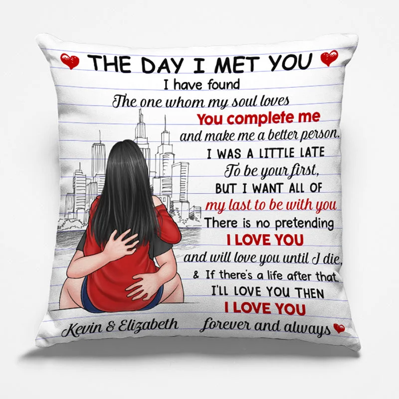 The One Whom My Soul Loves - Couple Personalized Custom Pillow - Christmas Gift For Husband Wife, Anniversary