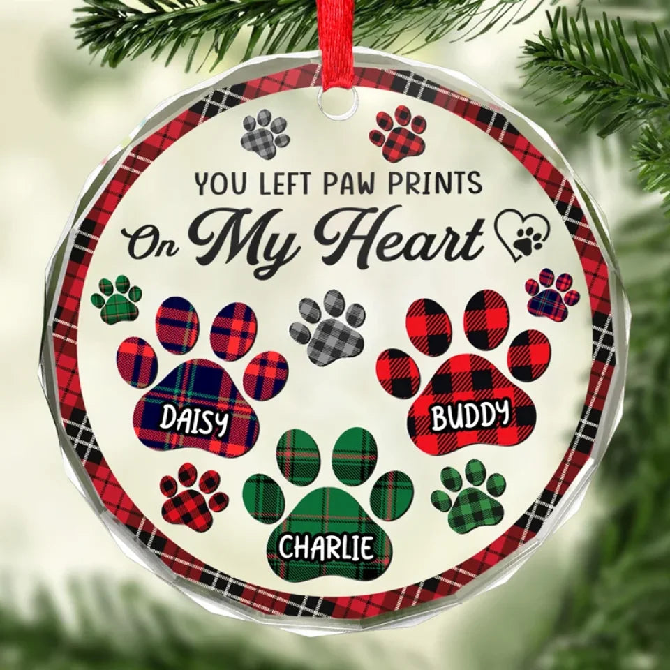 They Lived, They Loved, They Purred - Memorial Personalized Custom Circle Glass Ornament - Sympathy Gift, Christmas Gift For Pet Owners, Pet Lovers