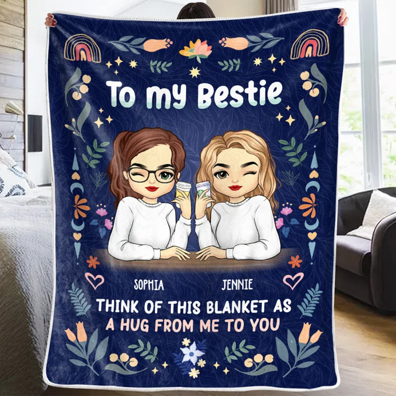 We Are Best Friends - Bestie Personalized Custom Blanket - Christmas Gift For Best Friends, BFF, Sisters