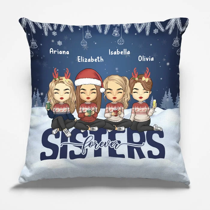 We're Best Friends Forever - Bestie Personalized Custom Pillow (Insert Included) - Christmas Gift For Best Friends, BFF, Sisters