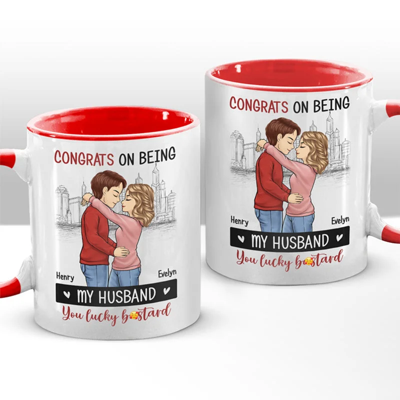 You Are The Best Husband - Couple Personalized Custom Accent Mug - Christmas Gift For Husband Wife, Anniversary